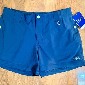Huk Women's Navy Blue Cargo Shorts Size Medium NWT
